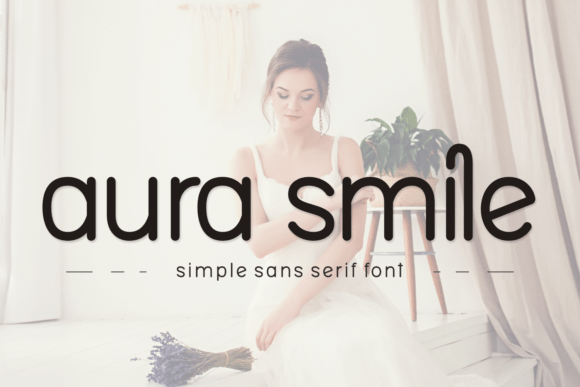 Aura Smile: A Modern Typeface for Thoughtful Design