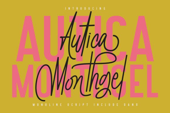 Autica Monthgel Font: A Versatile Typeface for Modern Brand Campaigns