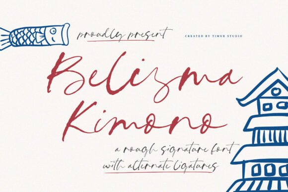 Belisma Kimono Font: A Playful Script for Editorial Design