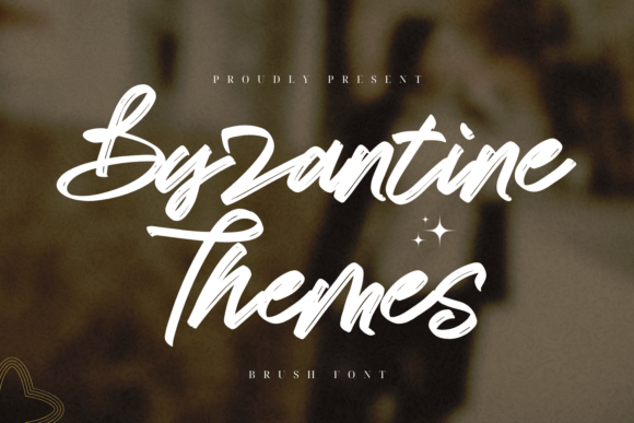 Byzantine Themes Brush: A Signature Typeface for Modern Web Design