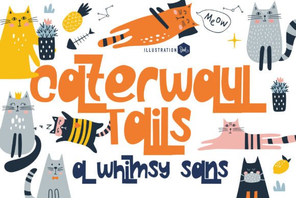 Caterwaul Tails: A Playful Typeface for Modern Editorial Design