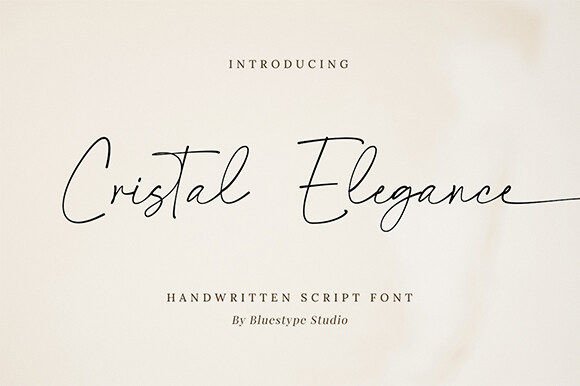 Cristal Elegance: A Premium Script Font for Standout Campaigns