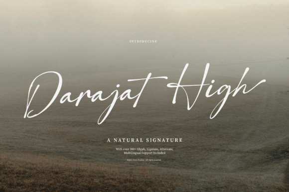 Darajat High: A Dainty Script Font for Creative Branding Projects