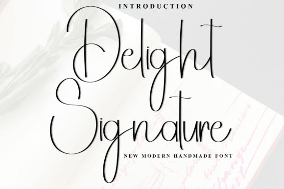 Delight Signature: A Festive Font for Crafty Creators