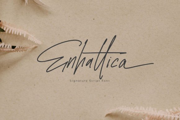 Enhattica: The Signature Script Font That Elevates Your Campaign Design