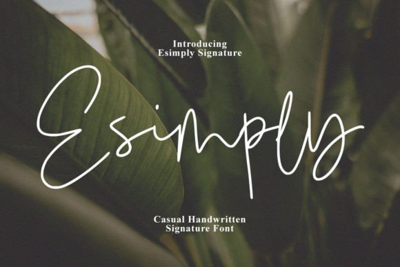 Esimply Font – A Handcrafted Script for Creative Makers