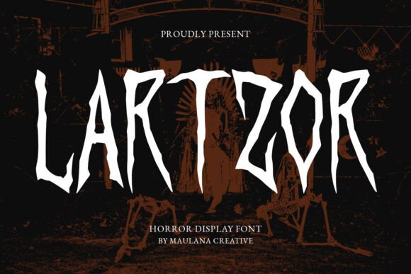 Handcrafted Typography with Lartzor Display Font
