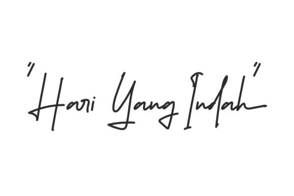 Hari Yang Indah: A Handwritten Typeface for Beautiful Craft Projects