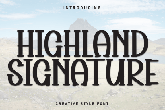 Highland Signature: A Handwritten Font for Editorial Design