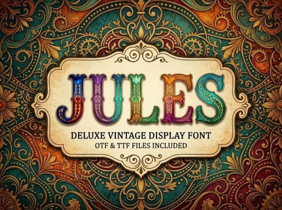 Jules: A Display Font That Elevates Your Message