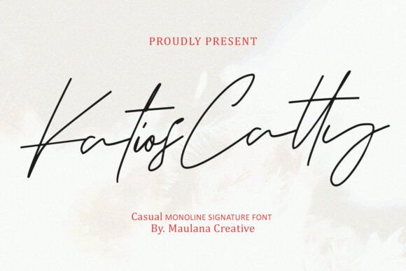 Katios Catty: A Premium Script Font for Campaign Designers