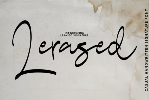 Lerased Font: A Script Amp Typeface for Editorial Elegance