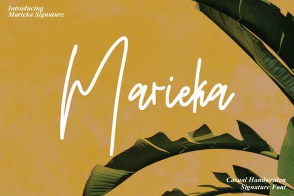 Marieka Font: A Script Amp Typeface for Beautiful Handmade Projects
