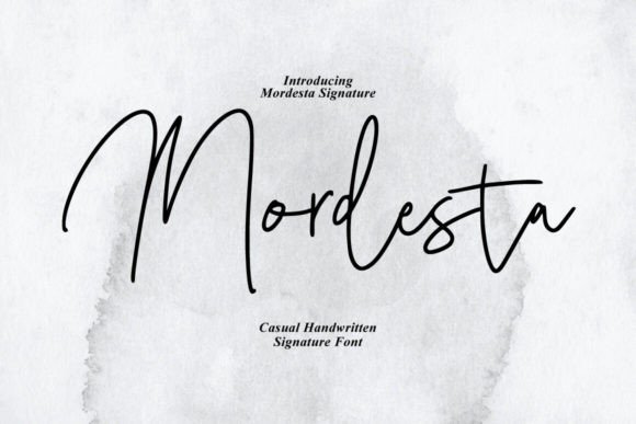 Mordesta Font: A Script Typeface for Strong Brand Expression