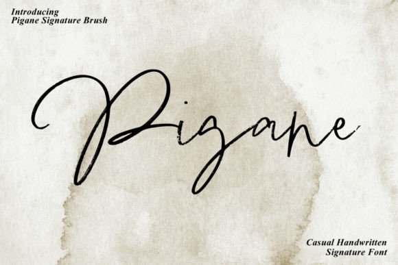 Pigane Font: A Handcrafted Typeface for Authentic Branding