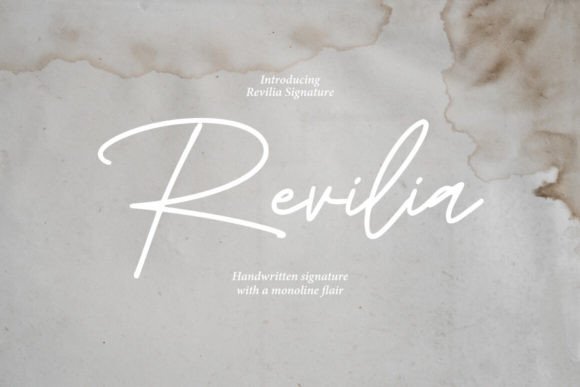 Revilia: A Script Font with Elegance and Versatility