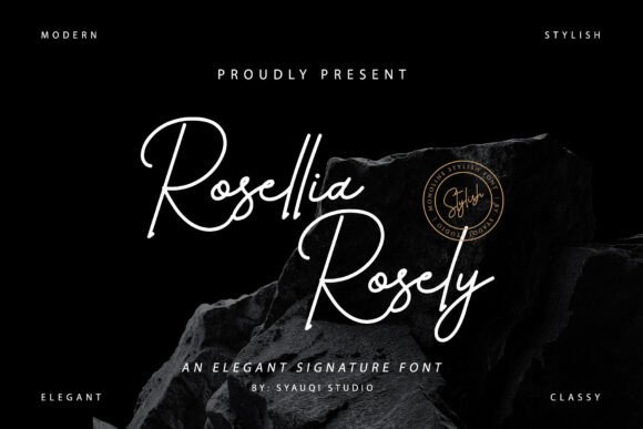 Rosellia Rosely: A Handwritten Font for Editorial Elegance