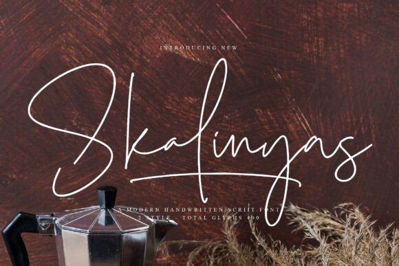 Skalinyas Font: A Script Amp Typeface That Elevates Brand Design