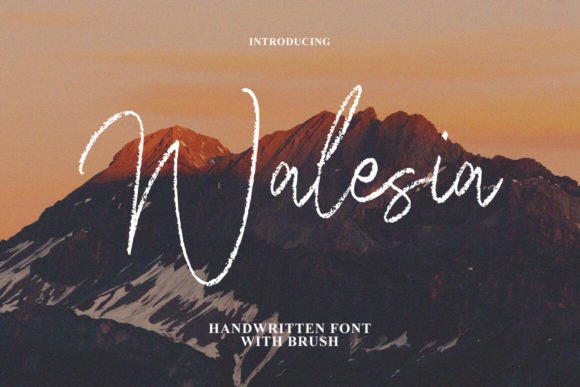 Walesia: A Beautiful Script Font for Editorial Design
